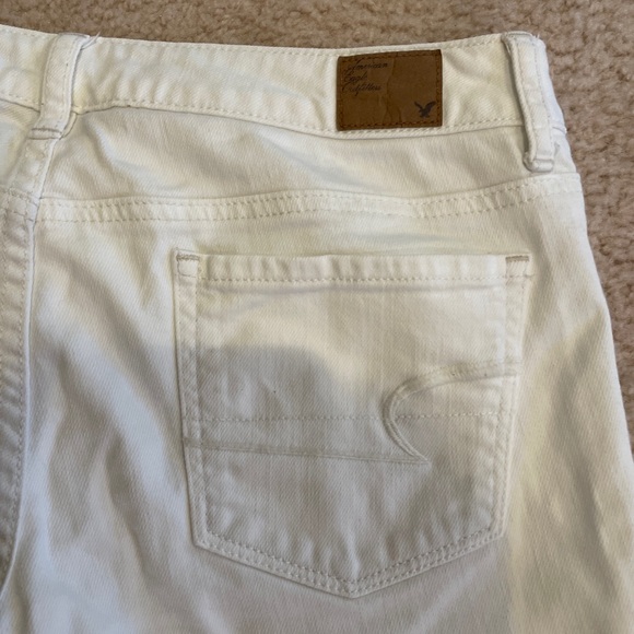American Eagle White Jeans, Skinny, Stretch, Size 6 - Picture 4 of 5